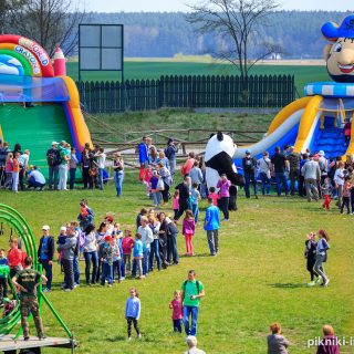 Piknik integracyjny - widok z góry